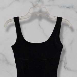 VS PINK Bralette Ribbed Activewear Athletic Sports Bra Black Women’s Size Small